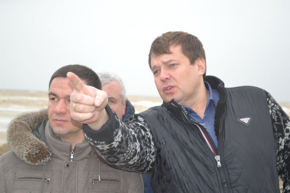 Євген Балицький на Молочному лимані з першим заступником голови Запорізької ОДА Григорієм Самардаком. Фото: zoda.gov.ua