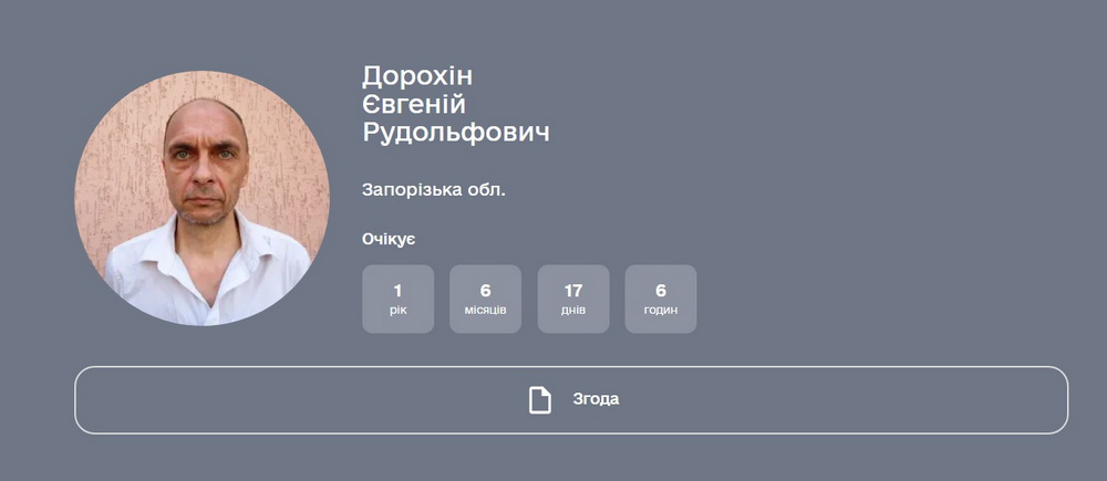 Профиль коллаборанта Евгения Дорохина. Скриншот: hochuksvoim.com