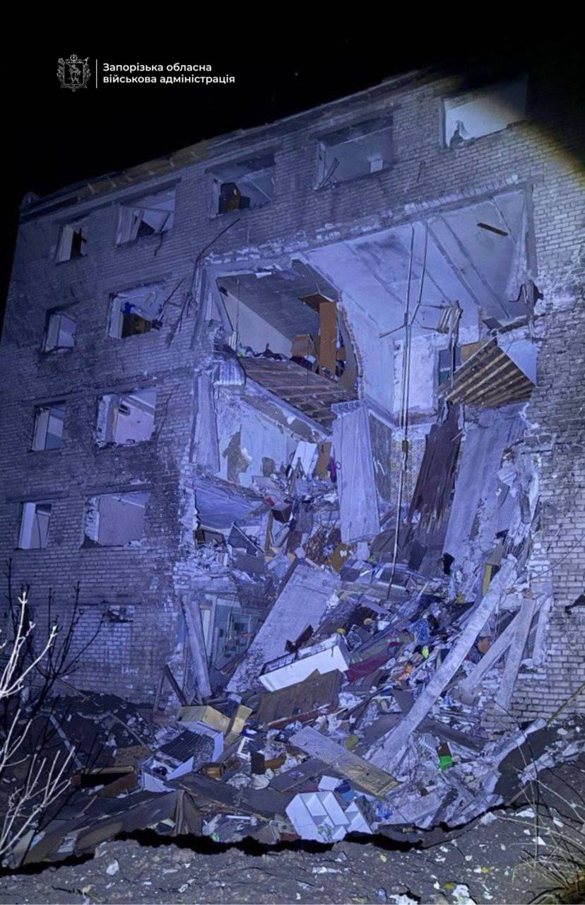 Число раненых в Запорожье уже достигло 11 Ворог зруйнував гуртожиток у Запоріжжі