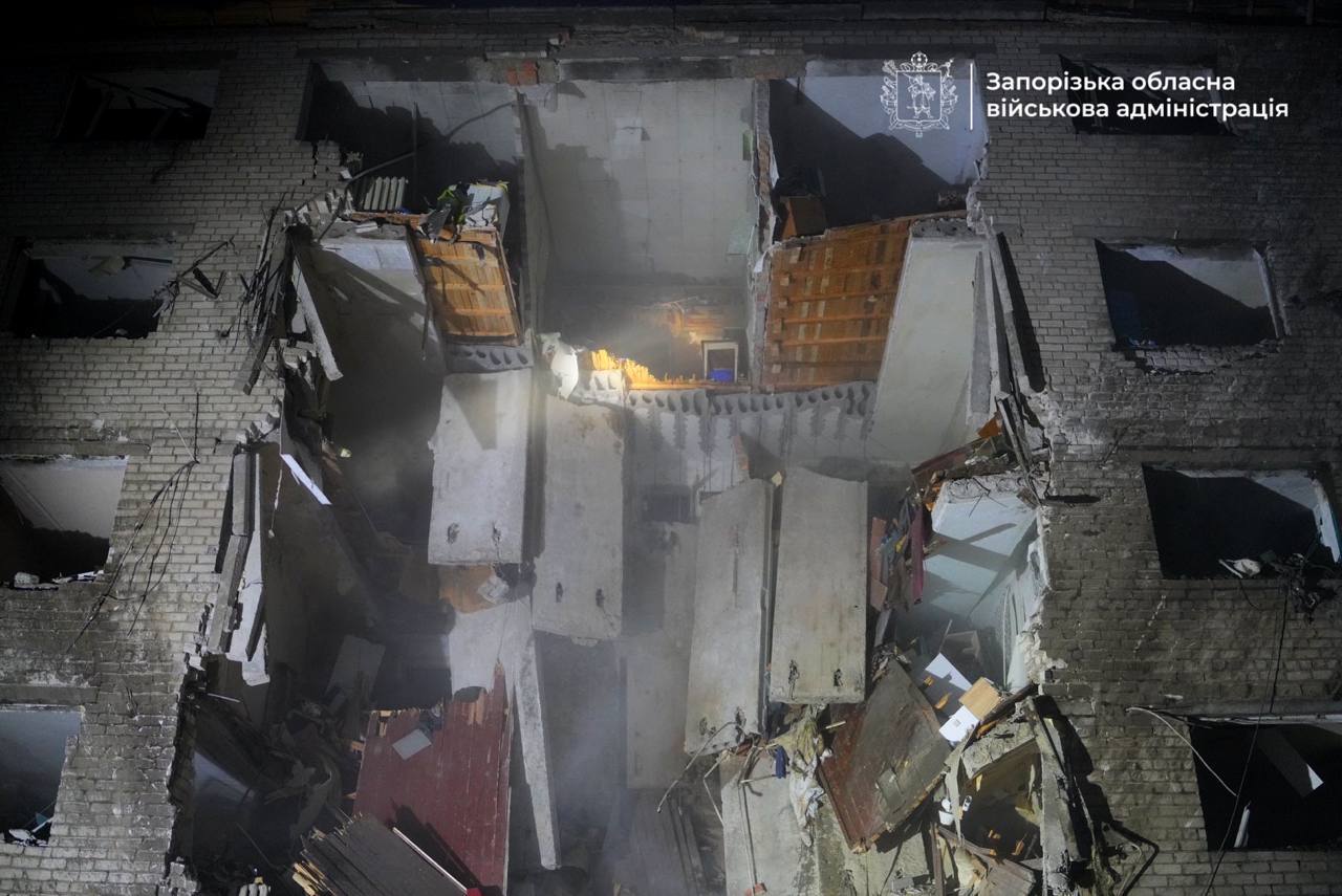 Число раненых в Запорожье уже достигло 11 Ворог зруйнував гуртожиток у Запоріжжі