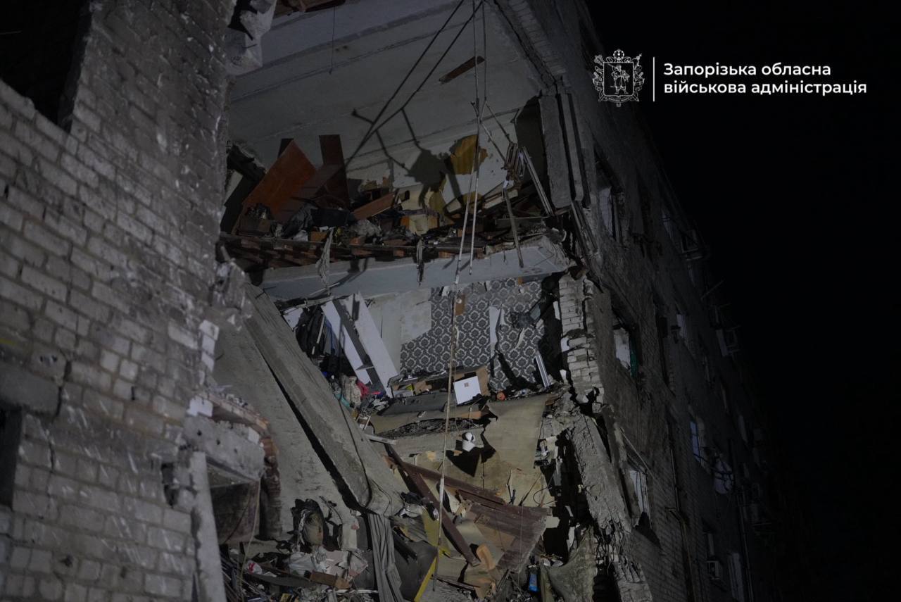 Число раненых в Запорожье уже достигло 11 Ворог зруйнував гуртожиток у Запоріжжі