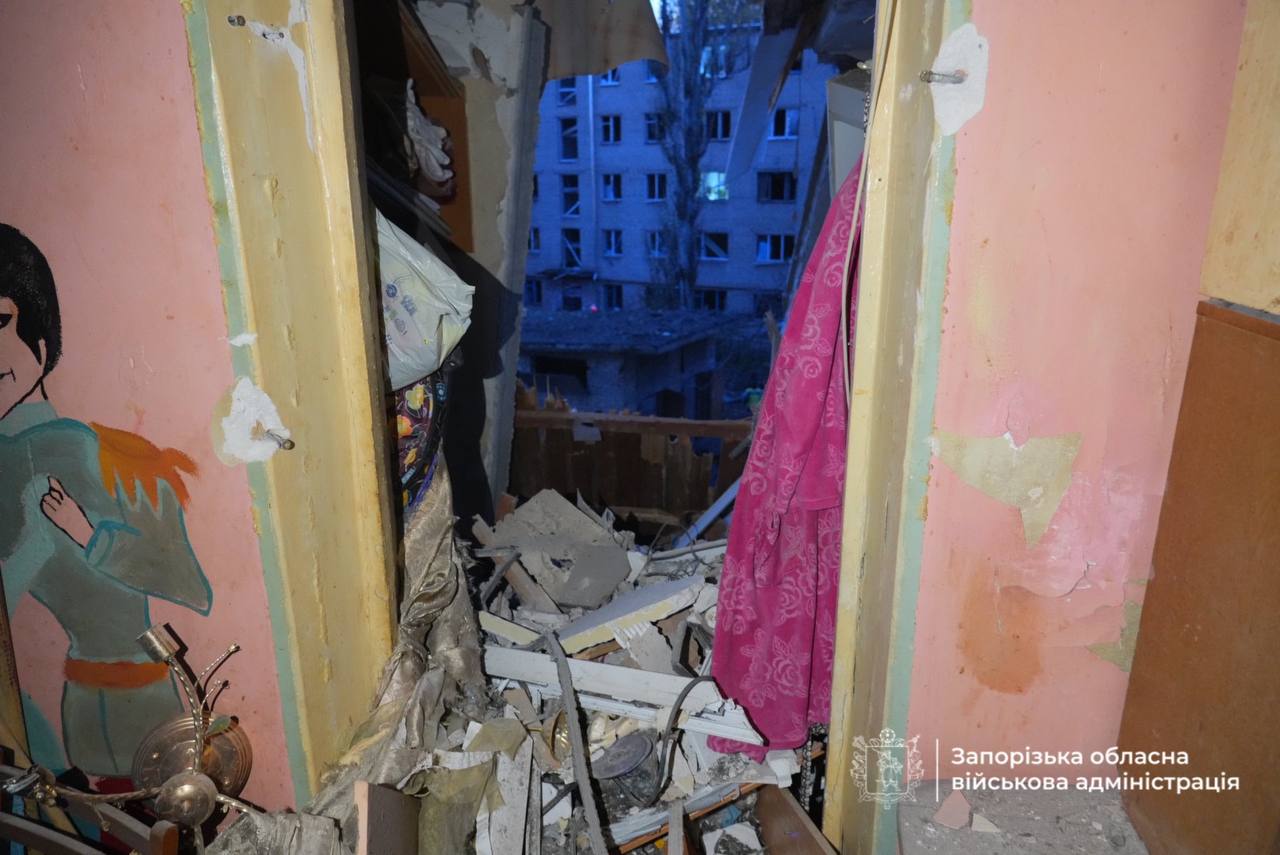 Число раненых в Запорожье уже достигло 11 Ворог зруйнував гуртожиток у Запоріжжі