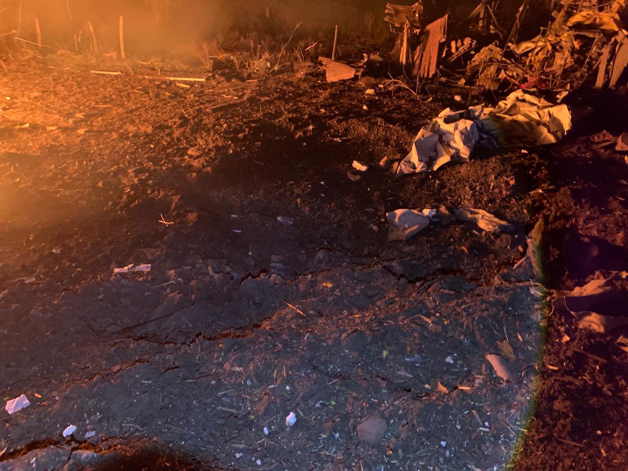 Горели дома Малокатеринівка після обстрілу