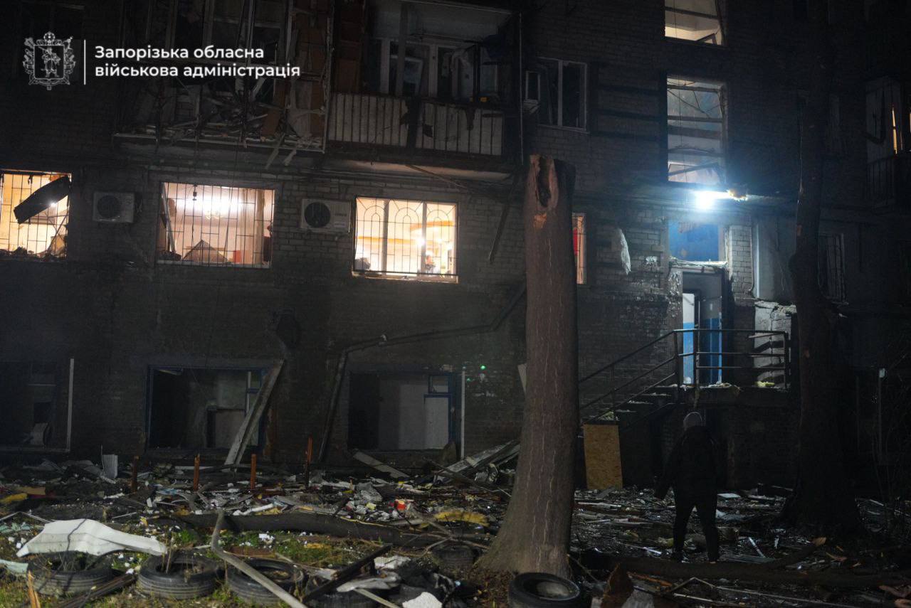 Враг нанес 11 ударов по городу Запорожье
