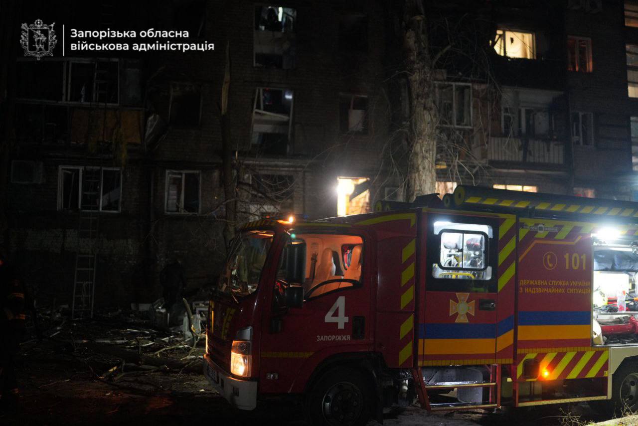 Ворог завдав 11 ударів по місту Запоріжжя 