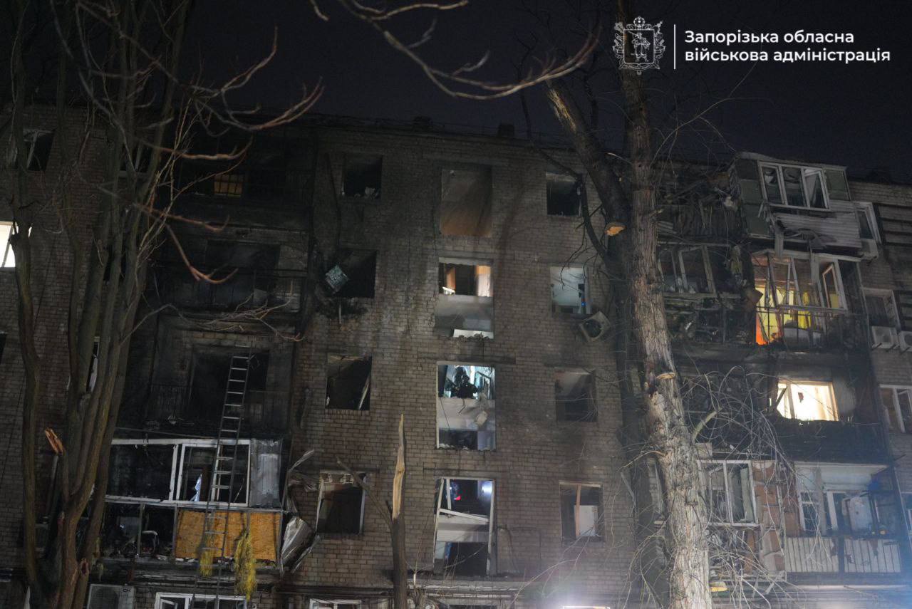 Враг нанес 11 ударов по городу Запорожье