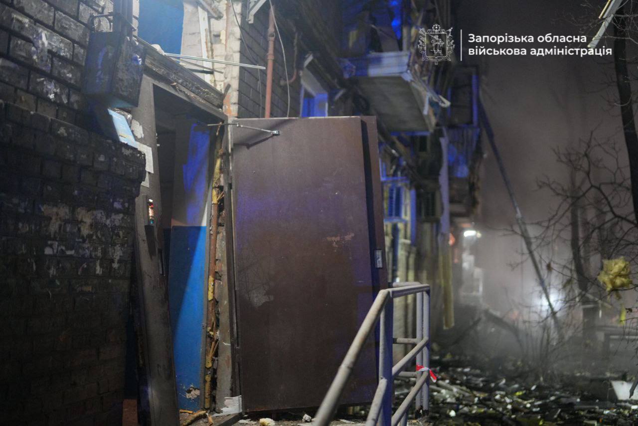 Ворог завдав 11 ударів по місту Запоріжжя 