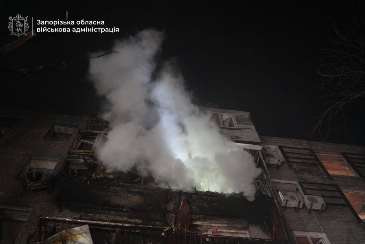 Враг нанес 11 ударов по городу Запорожье