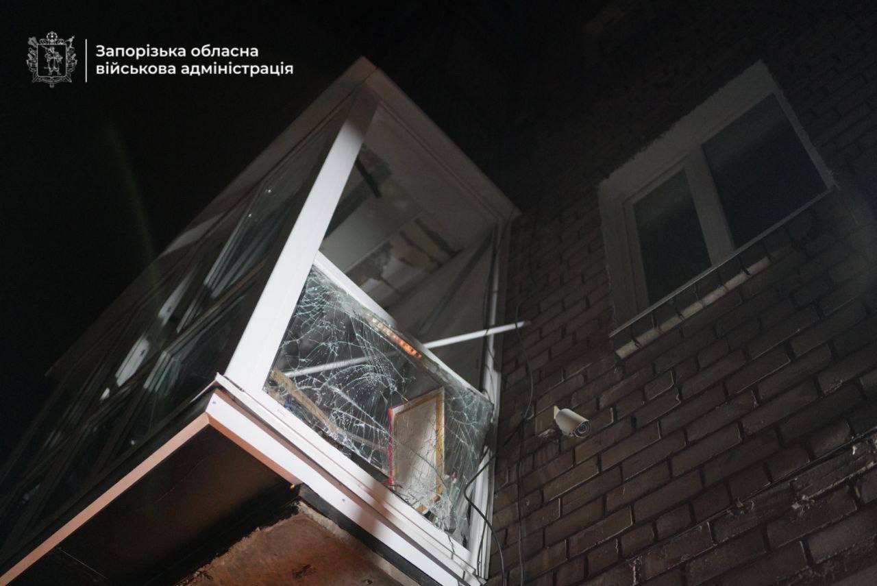 Ворог завдав 11 ударів по місту Запоріжжя 