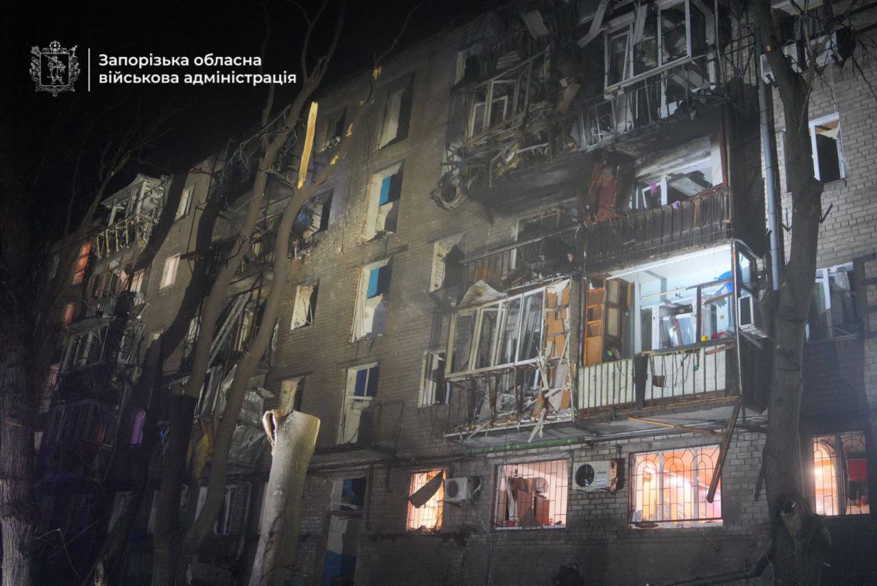 Враг нанес 11 ударов по городу Запорожье