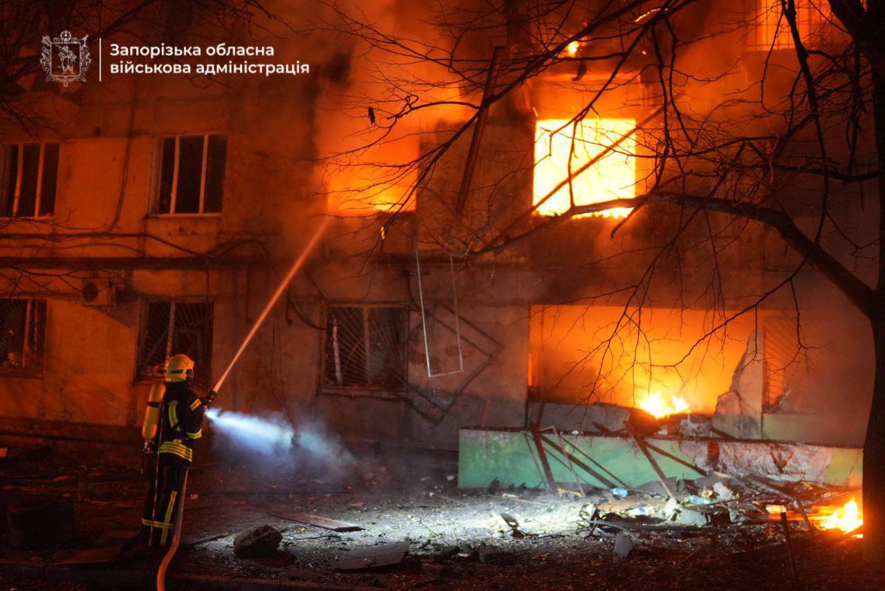 Ворог завдав 11 ударів по місту Запоріжжя 