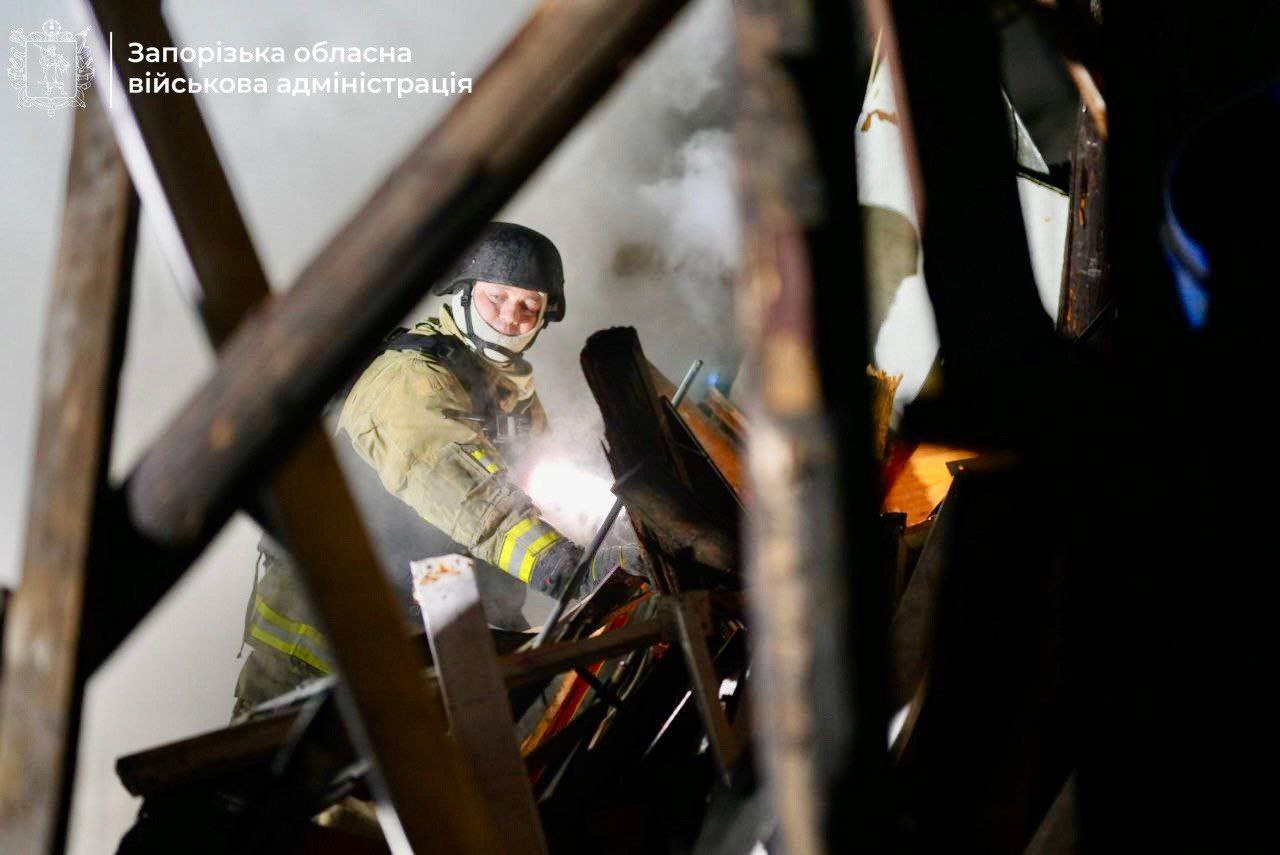 Враг нанес не менее трех ударов по Запорожью