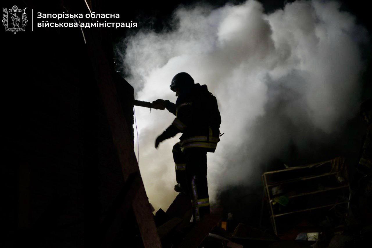 Враг нанес не менее трех ударов по Запорожью