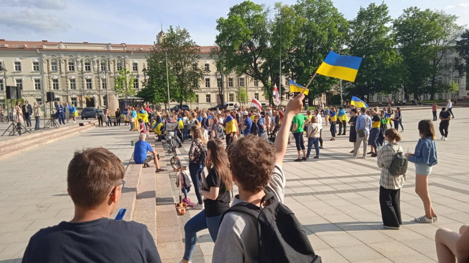 Украинские акции в Вильнюсе