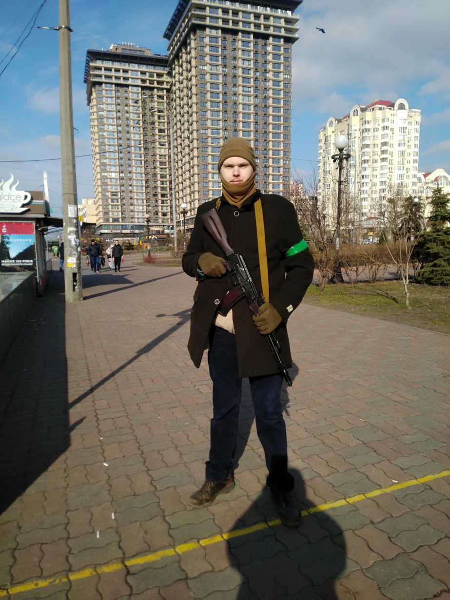 Альбертас в Києві на початку повномасштабного вторгнення РФ