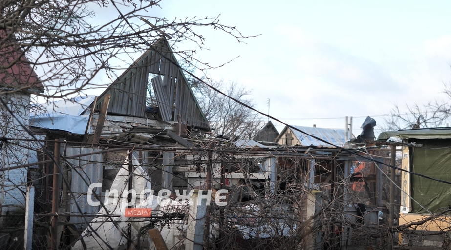 Наслідки грудневого обстрілу Вільнянська 