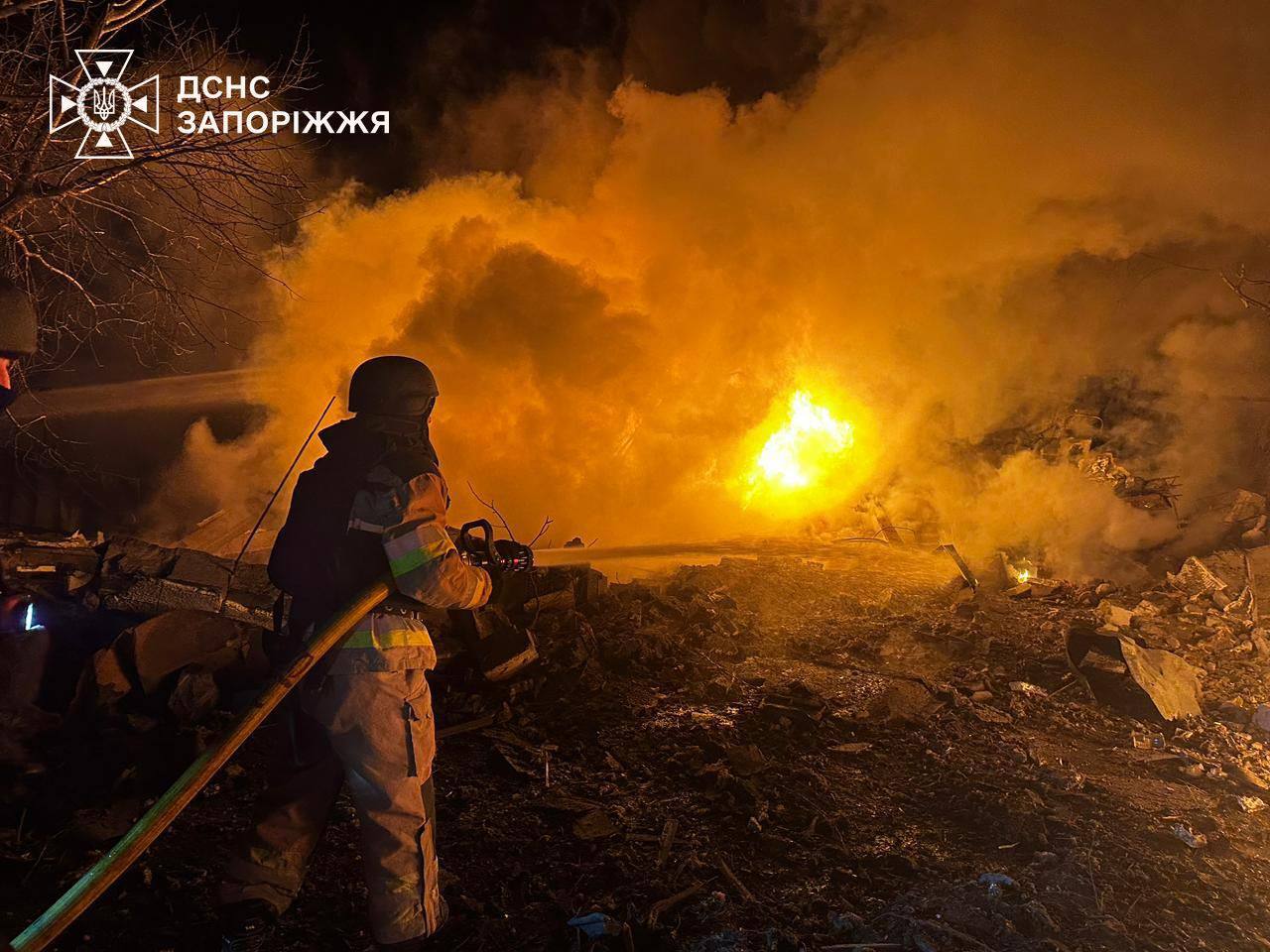 Троє мирних загинули в Запоріжжі від масованої дронової атаки