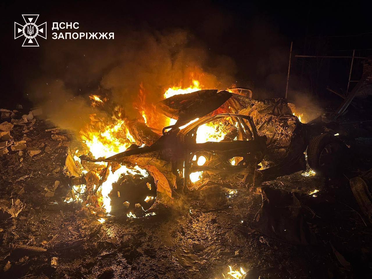 Троє мирних загинули в Запоріжжі від масованої дронової атаки