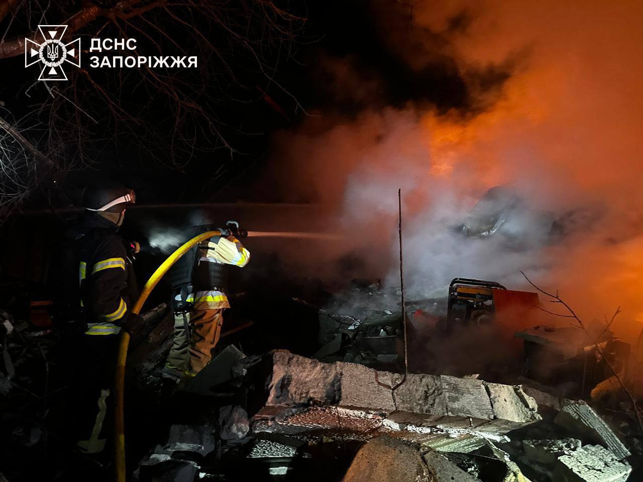 Троє мирних загинули в Запоріжжі від масованої дронової атаки