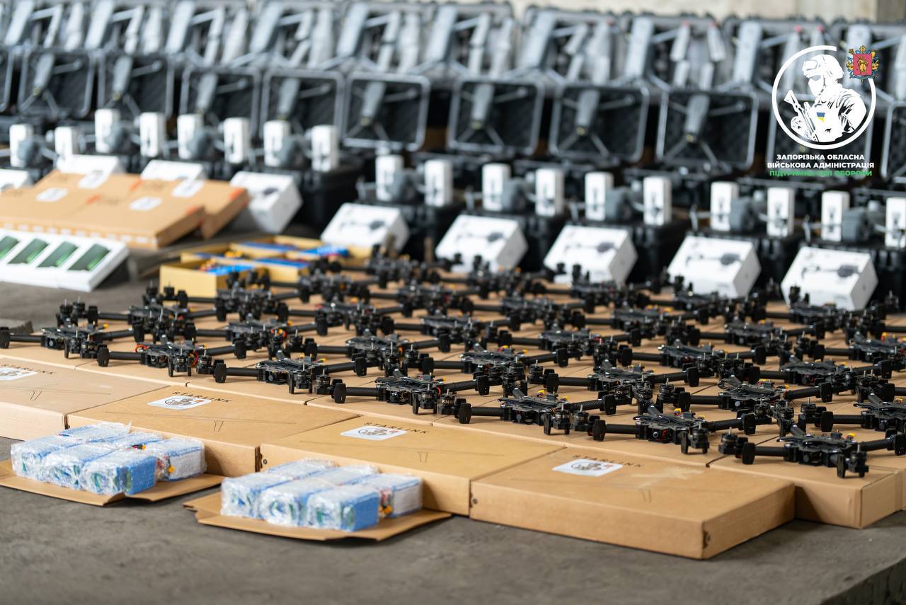 Дроны и средства дистанционного минирования передали бойцам ГУР в Запорожье