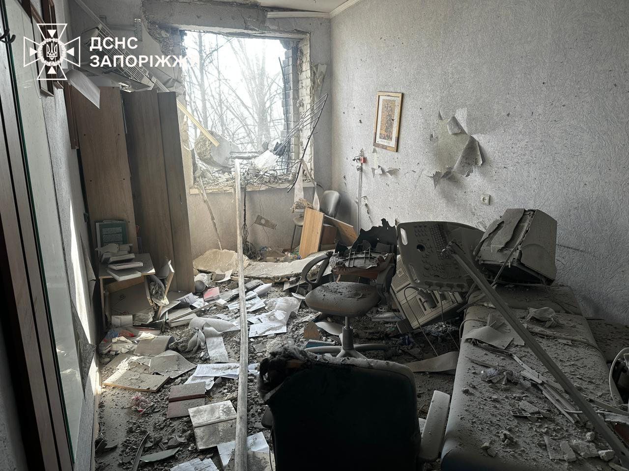 Пожежа в пологовому Запоріжжя