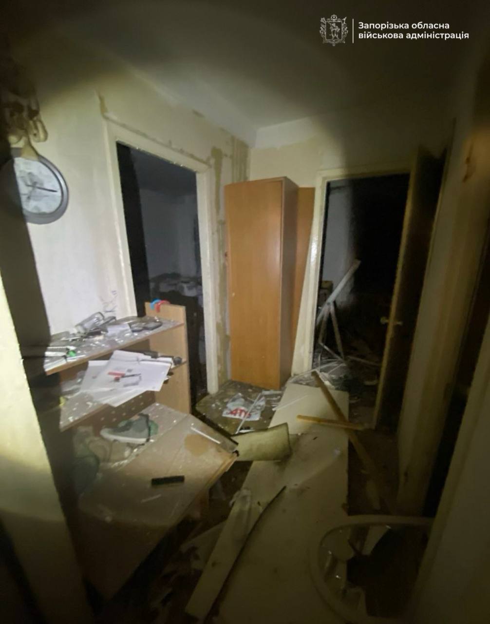 Последствия атаки в Запорожье