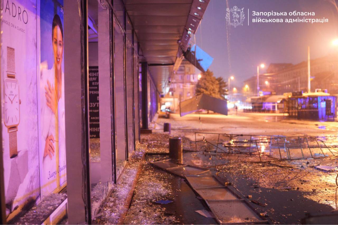 Наслідки атаки в Запоріжжі