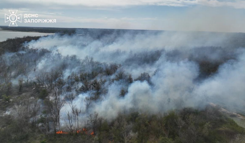 Пожары на Хортице