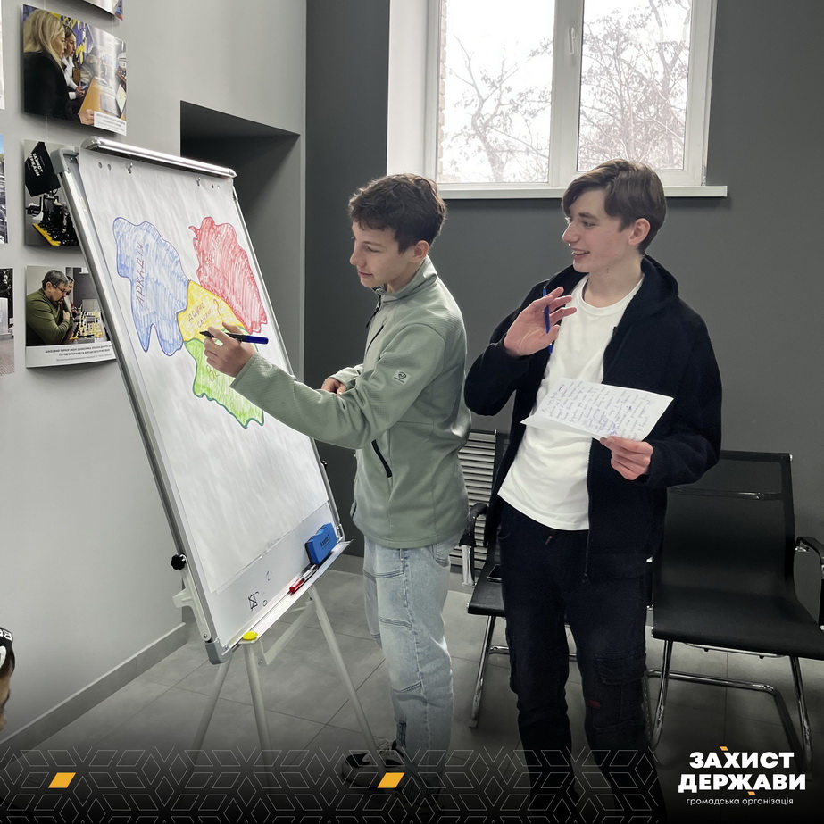 Моделююча гра для школярів. Фото: ГО "Захист держави"