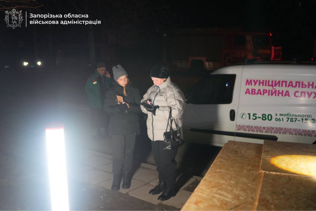 Багатоповерхівка пошкоджена в Запоріжжі російським обстрілом