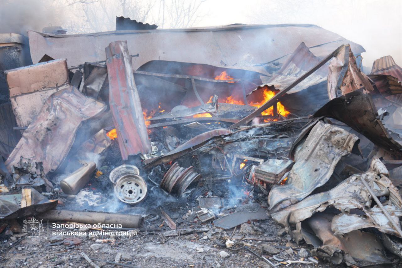 Наслідки удару по Запоріжжю