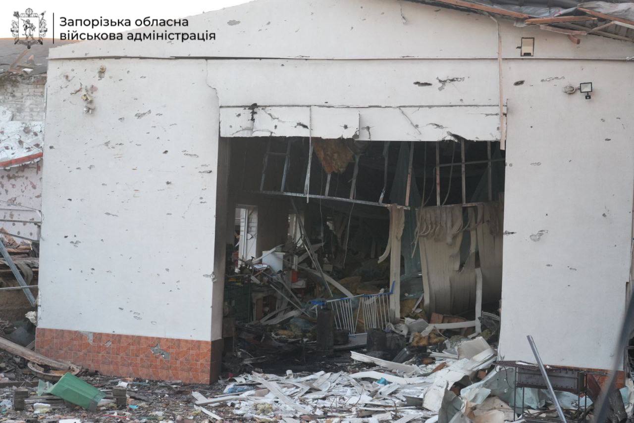 Наслідки удару по Запоріжжю
