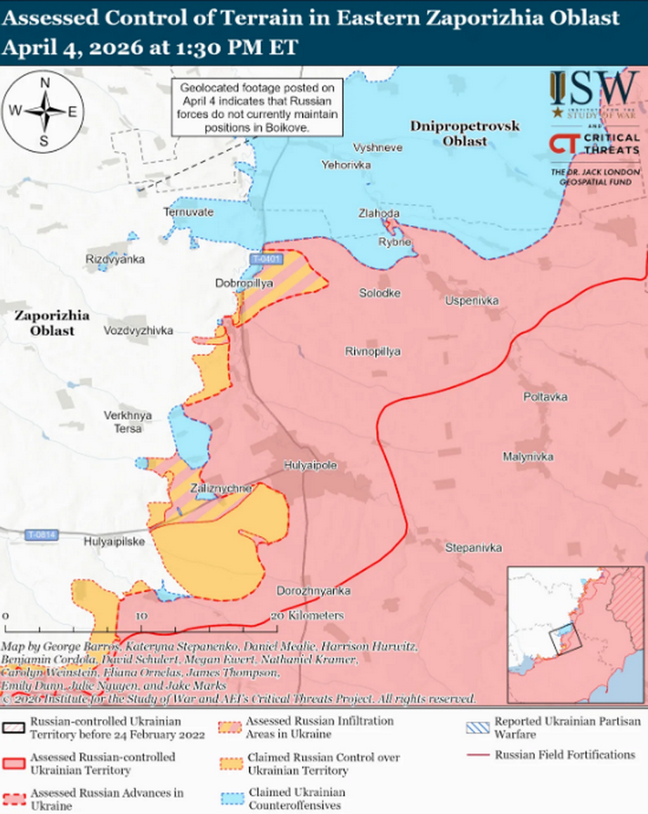 Продвижение украинских подразделений. Карта: understandingwar.org