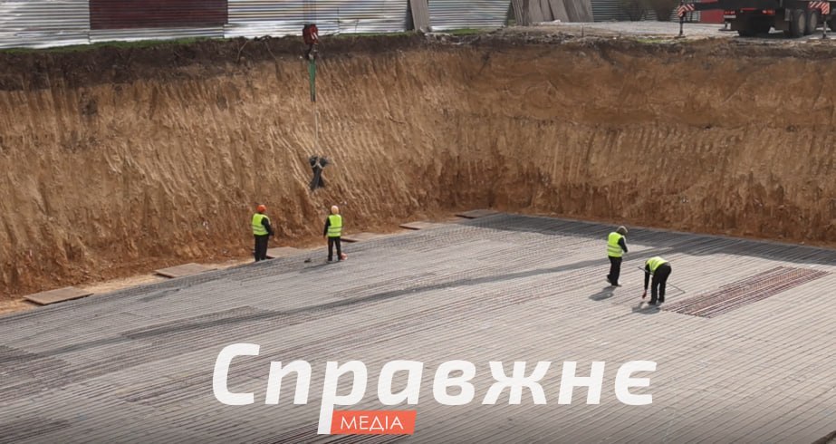 Строительство "подземных садов" Будівництво "підземних садків"