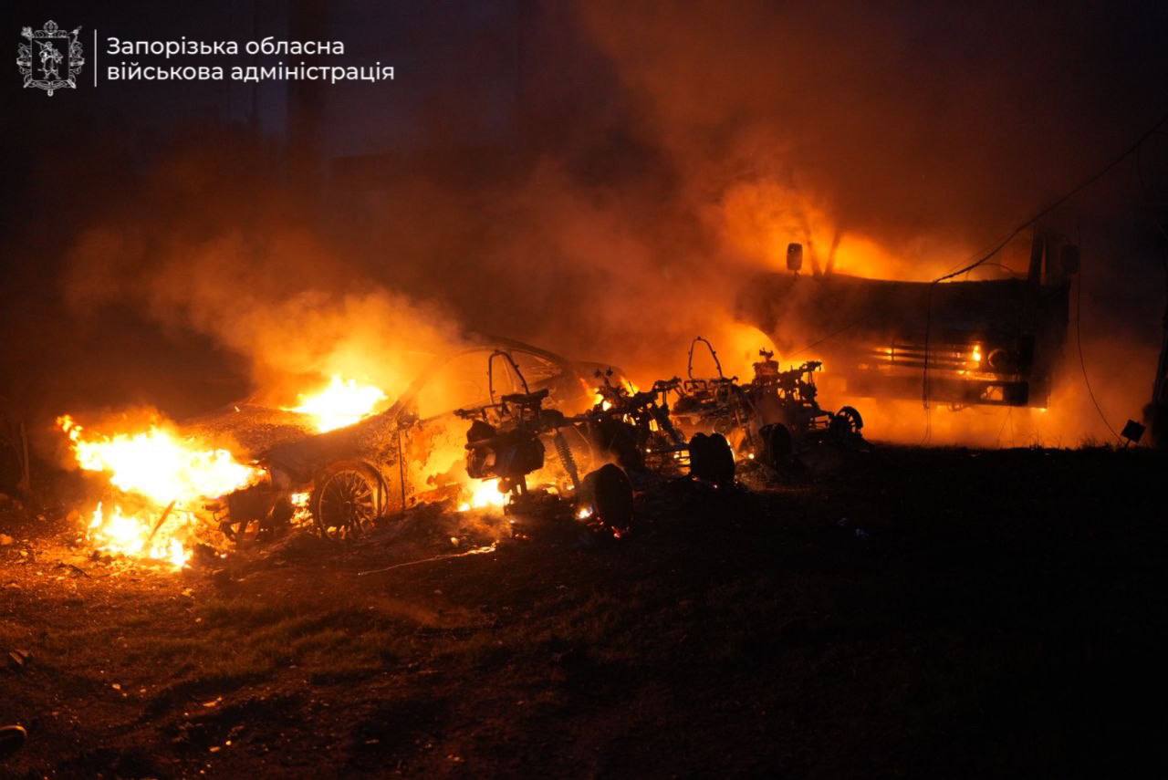 Возникли пожары, горела, в частности автостоянка