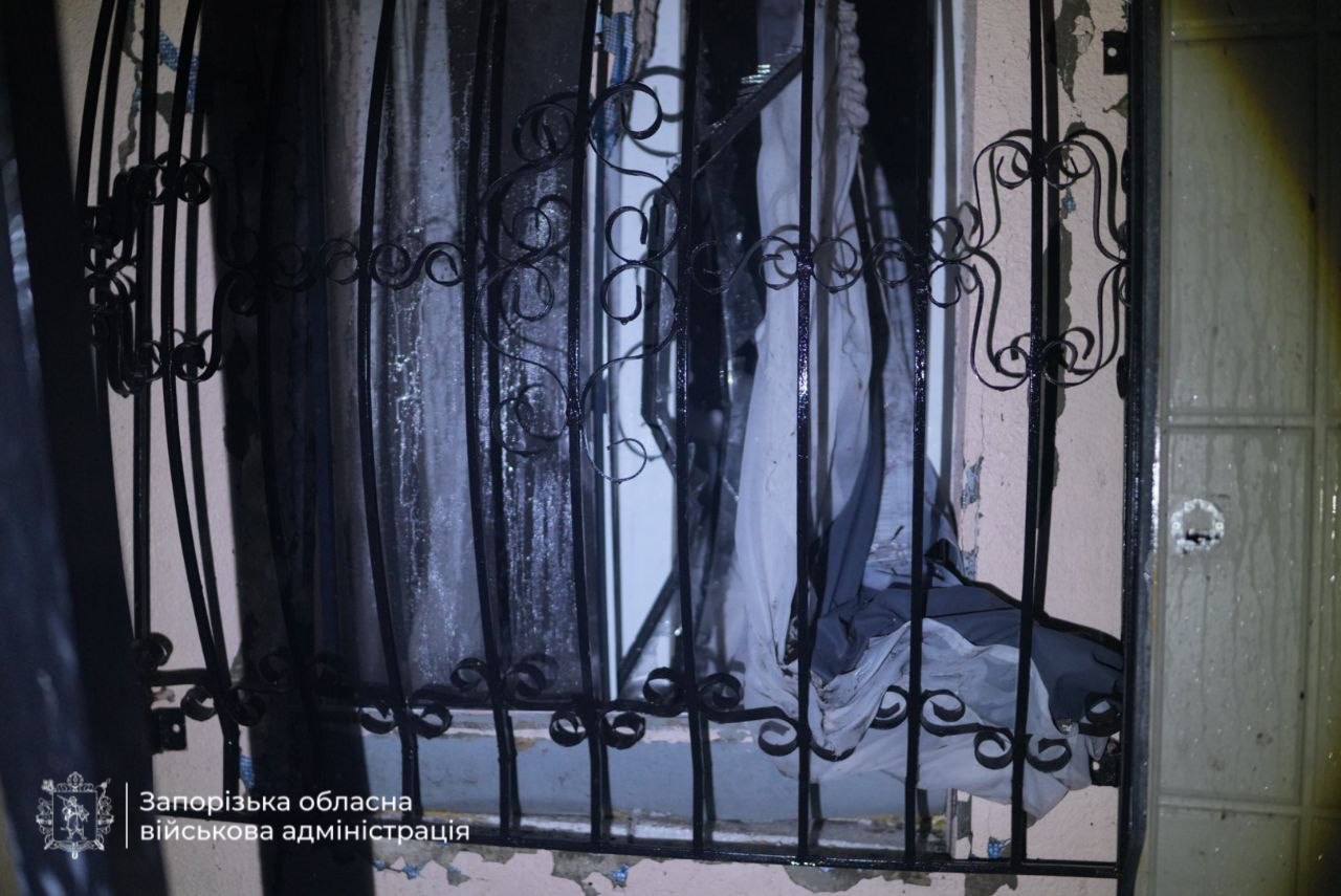 Последствия атаки в Запорожье