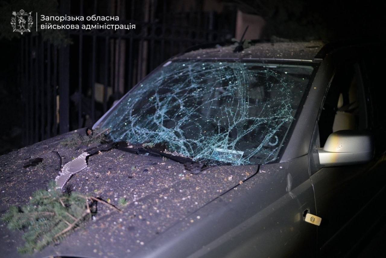 Последствия атаки в Запорожье