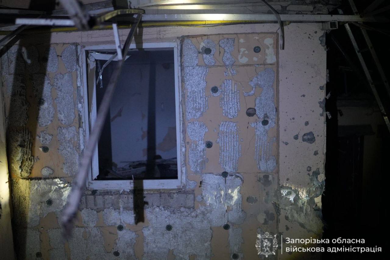 Последствия атаки в Запорожье