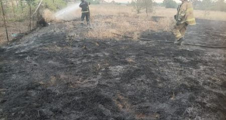 Рятувальники ліквідували масштабну пожежу у Запорізькому районі