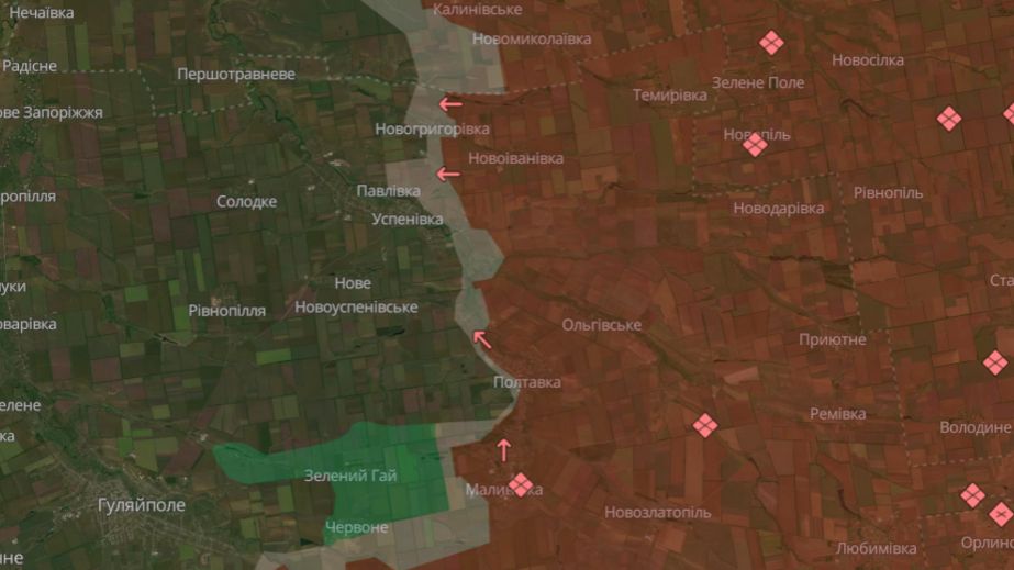 Ворог просунувся біля Новоіванівки, Малинівки та у Полтавці на Запоріжжі