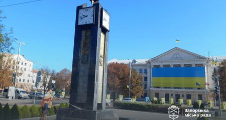 В центре Запорожья привели в порядок один из символов города