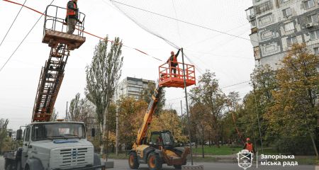 У Запоріжжі закривають захисними сітками 24 км доріг &ndash; які вулиці
