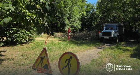 Возле дома в центре Запорожья ликвидировали последствия непогоды &ndash; результат