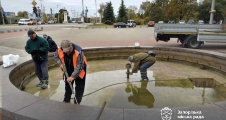 Міські фонтани Запоріжжя закривають на зиму