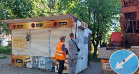 Очередной МАФ демонтировали в центре Запорожья