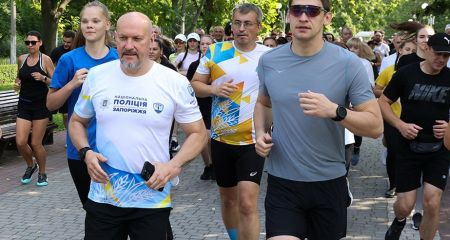 Кисько і Федоров взяли участь у забігу до 10-річчя Нацполіції у Запоріжжі