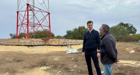 На окупованому Запоріжжі зводять телевежу для трансляції російської пропаганди