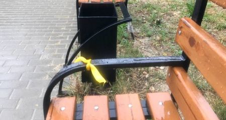 Жовті стрічки прикрасили міста на окупованому Запоріжжі – активісти провели акцію