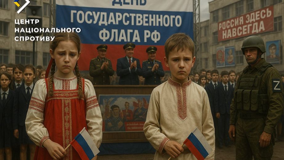 Окупанти женуть українських дітей у паради до "дня прапора РФ", – ЦНС