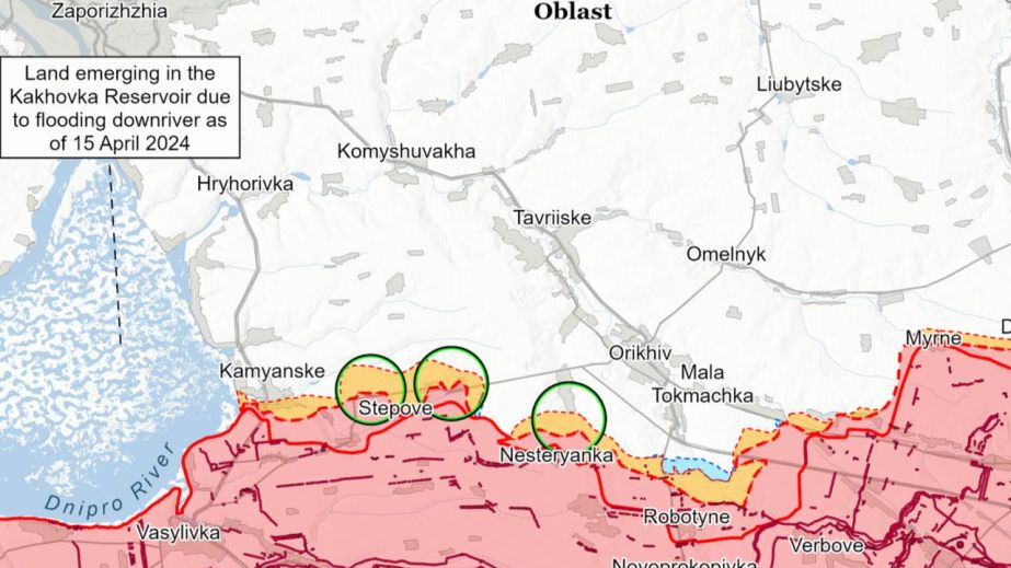 Війська РФ просунулися на північний захід від Лобкового на Запоріжжі – оцінка ISW